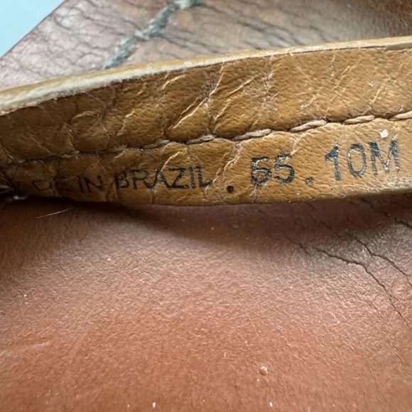 Elegant Tory Burch Miller Logo Tan Leather Sandals - Picture 8 of 8